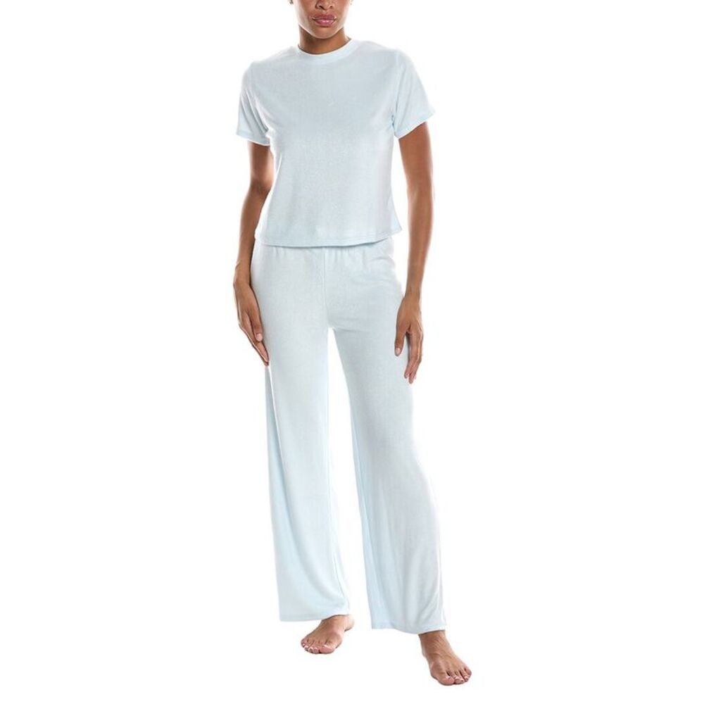 Honeydew Womens  2Pc Take A Break T-Shirt Pant Set, Blue